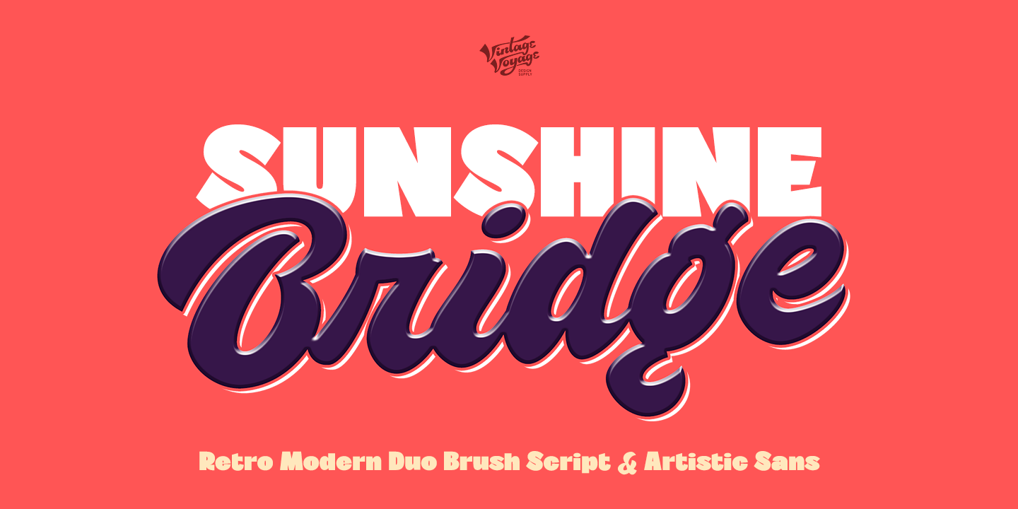 Пример шрифта VVDS Sunshine Bridge